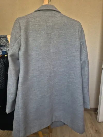 Abrigo gris de lana Alaniz para mujer - miniatura 5