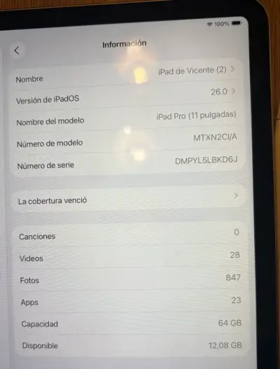 iPad Pro 11” 64GB + Smart Keyboard  y Apple Pencil - miniatura 5