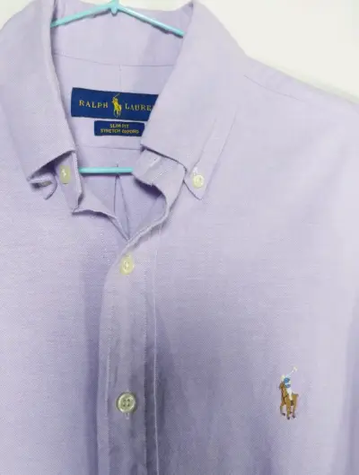 Camisa Ralph Lauren Slim Fit Lila talla S Hombre - miniatura 2