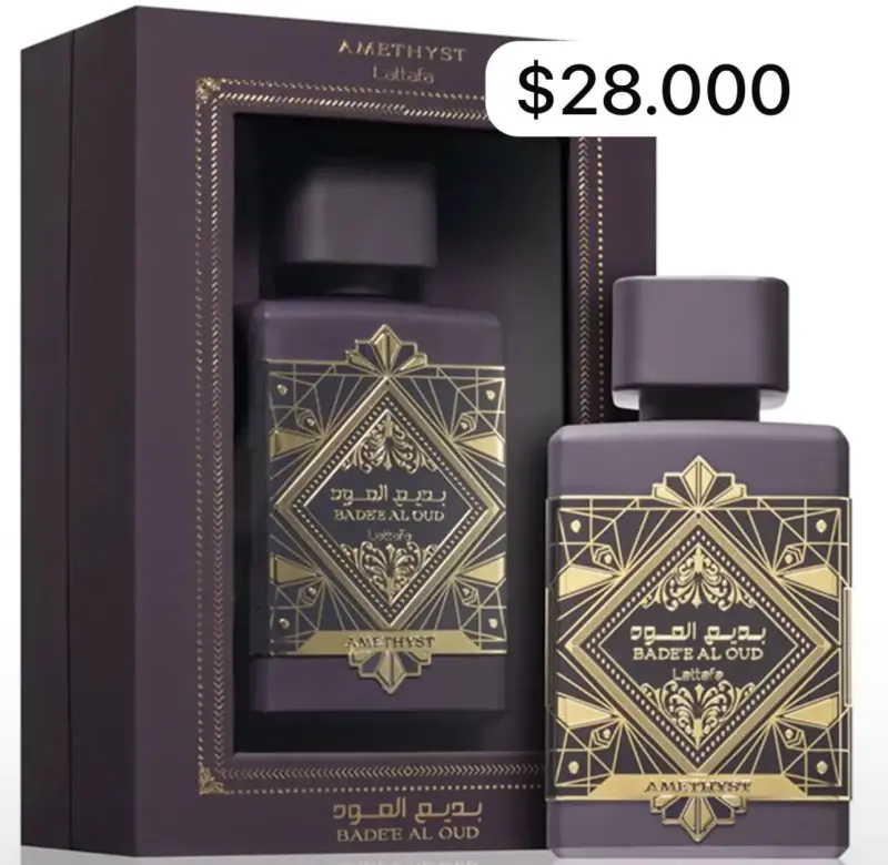 Perfume Amethyst Badee Al Oud Lattafa 100ml