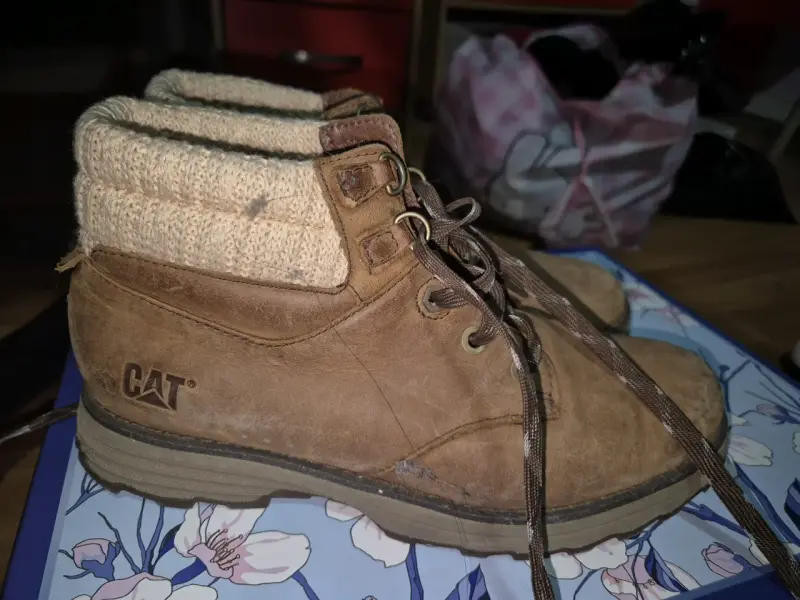Botas de cuero marrón CAT para Mujer - Talla 37 - 2
