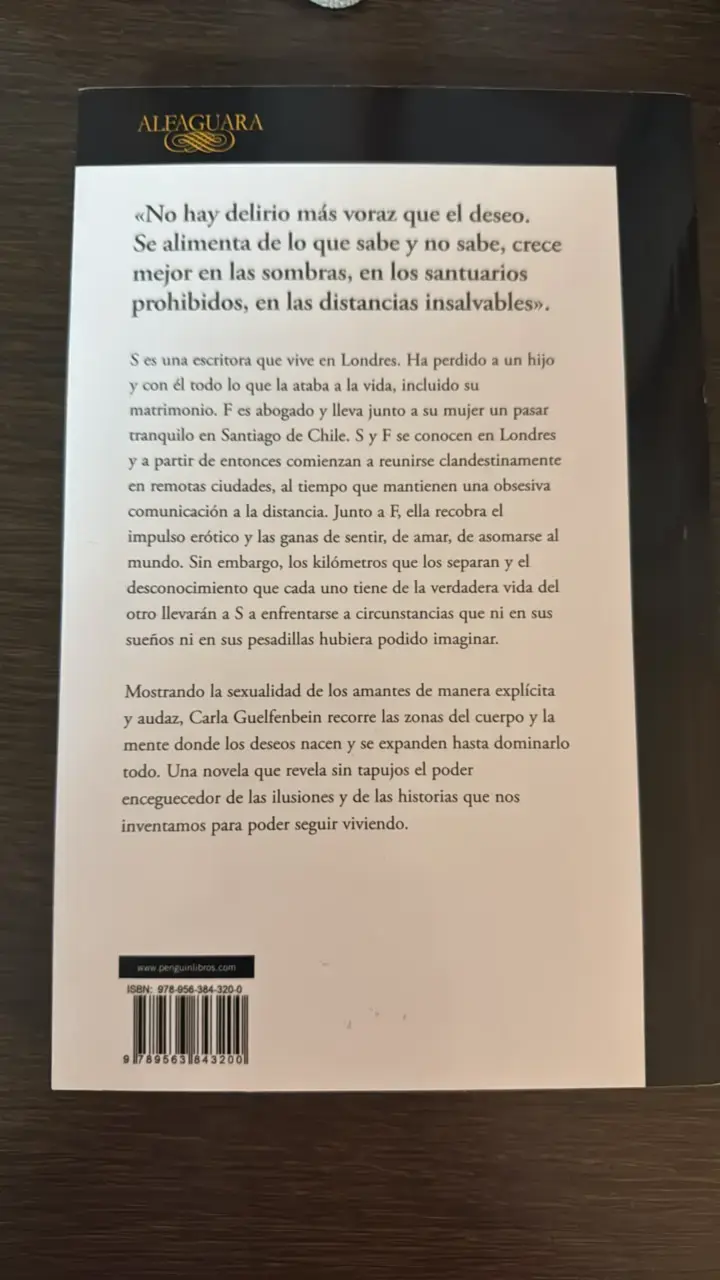 Libro 'La naturaleza del deseo' de Carla Guelfenbein - 2