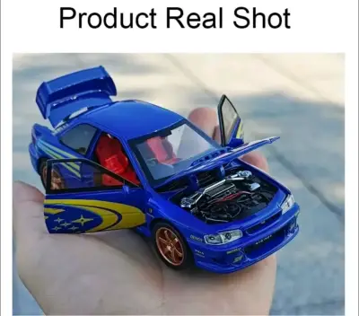 Auto Subaru Impreza WRX 1/32 con luces y Sonido - miniatura 4