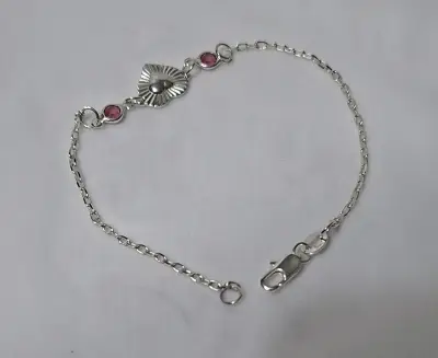 Pulsera de plata con dijes y piedras - miniatura 2