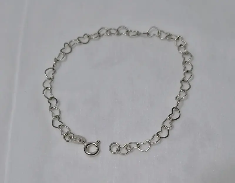 Pulsera de plata con dijes y piedras - 5