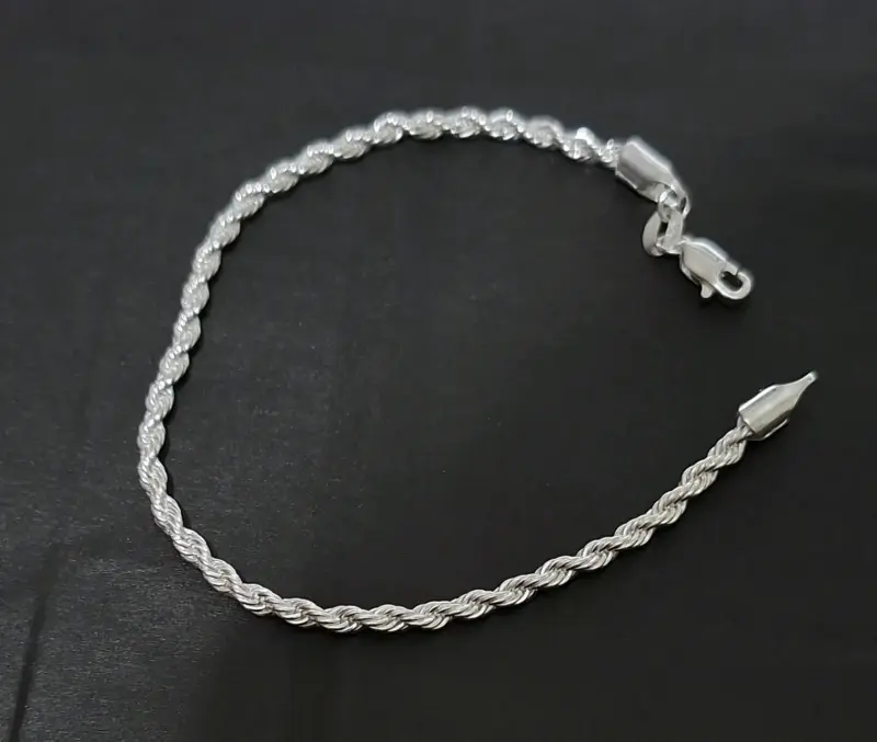 Set de pulseras de plata para hombre - 1