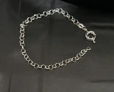 Set de pulseras de plata para hombre - miniatura 2