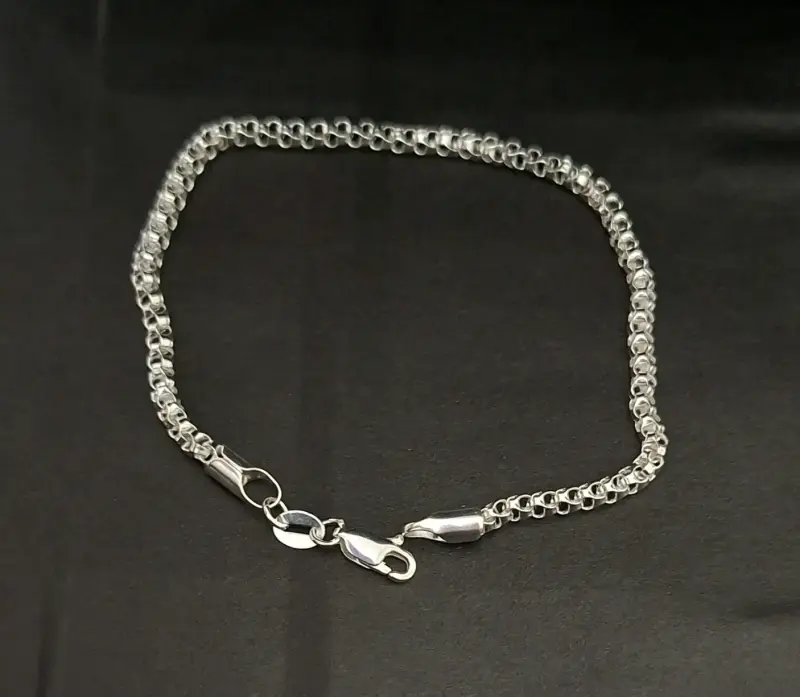 Set de pulseras de plata para hombre - 4