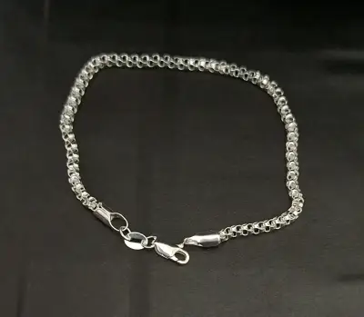 Set de pulseras de plata para hombre - miniatura 4
