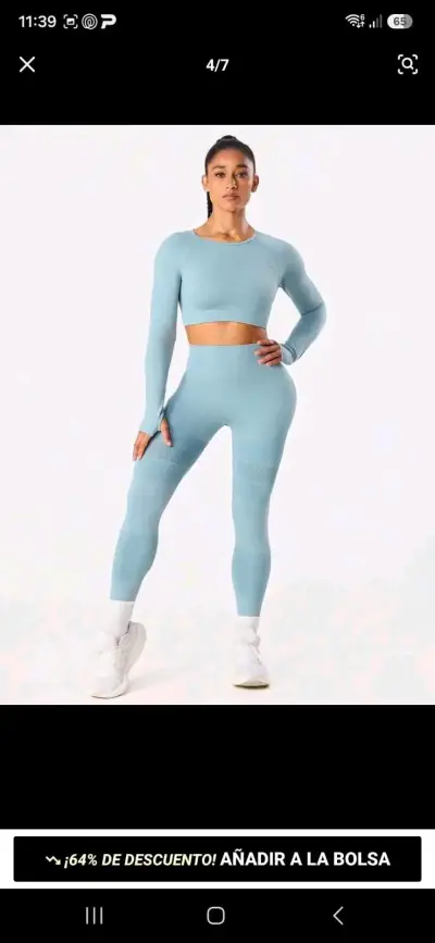 Conjunto deportivo azul para mujer - miniatura 1