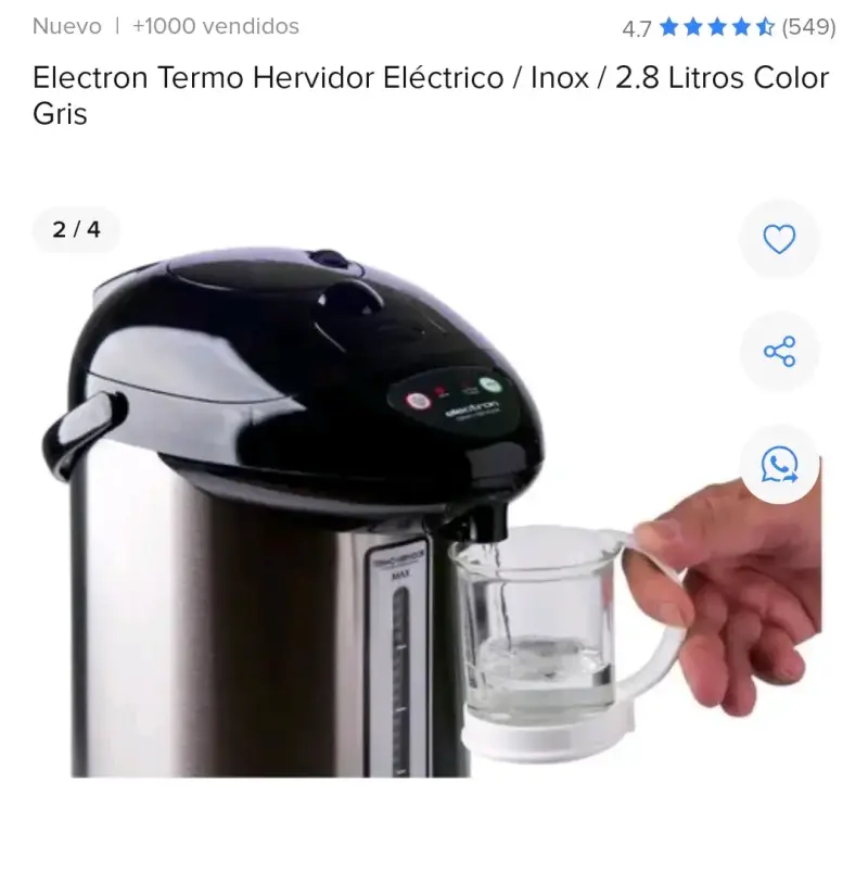 Termo hervidor eléctrico Electron 2.8L - 2