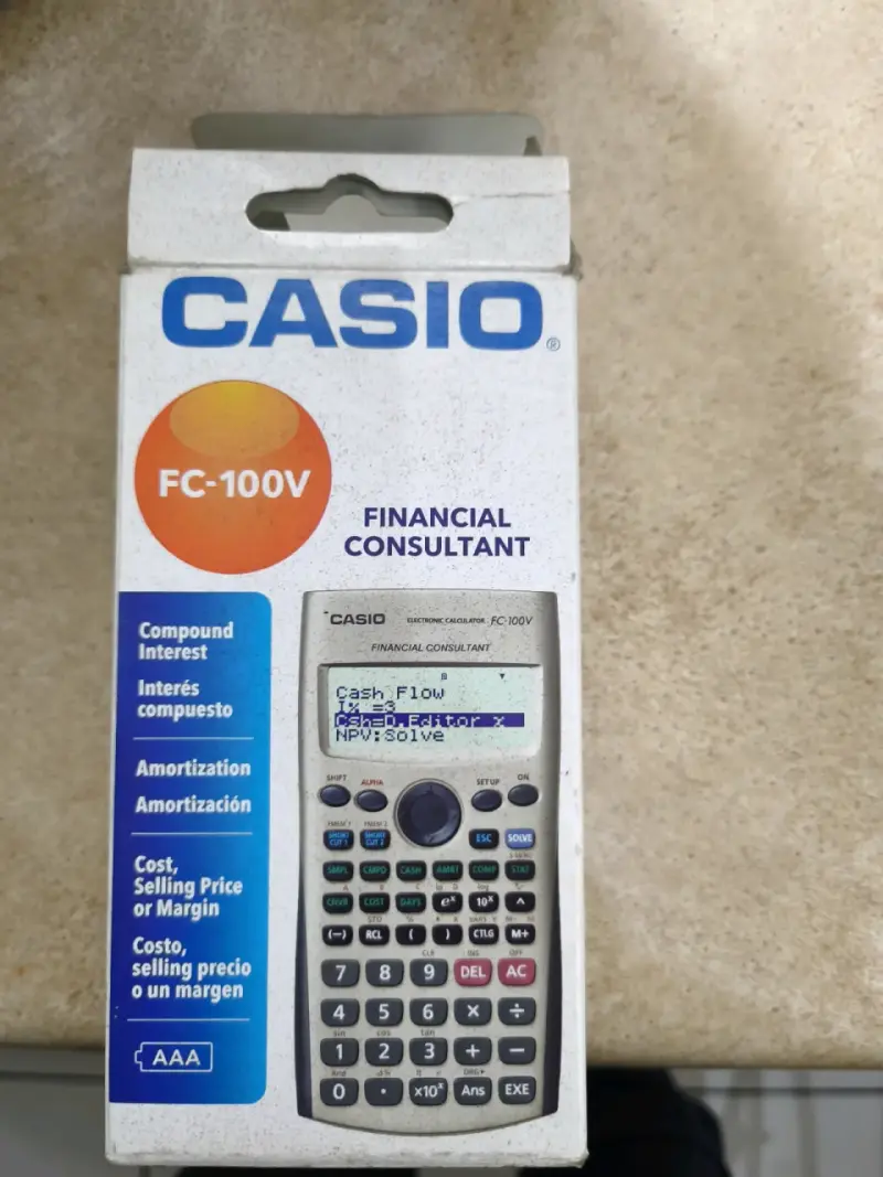 Calculadora Financiera Casio FC-100V - 1