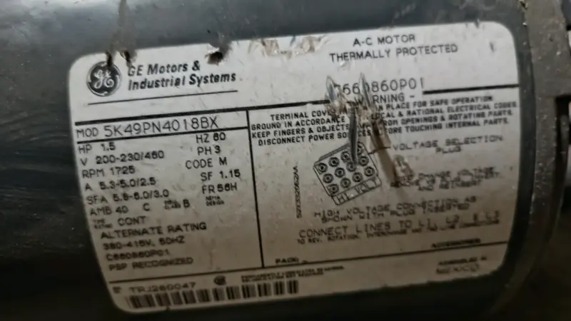 Motores eléctricos industriales GE usados - 3