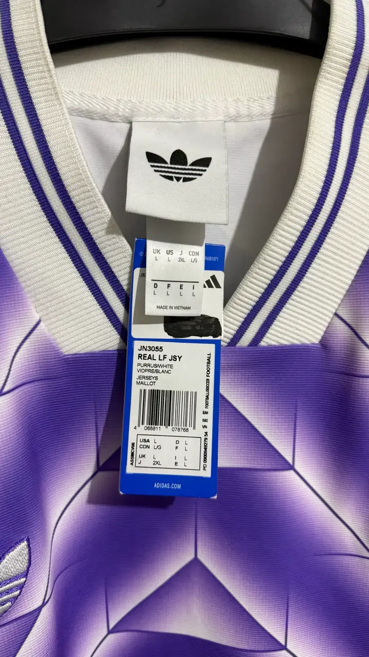Camiseta Adidas Real Madrid Morada Retro - 3