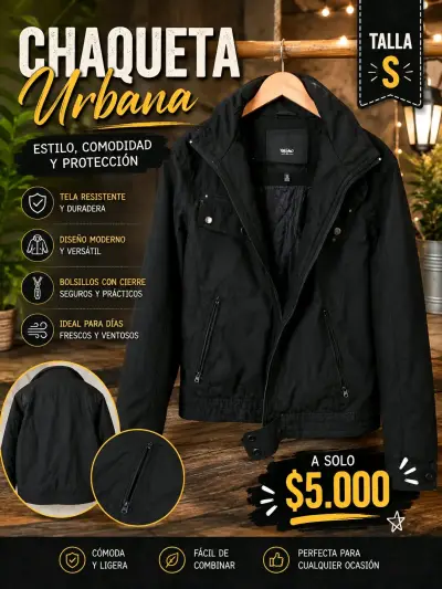 Polerón cómodo y abrigador talla S - miniatura 2