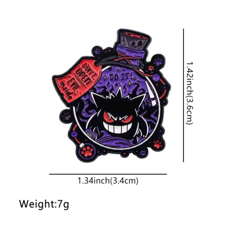 Pin de Esmalte de pokemon - Gengar Diseño Único - 3