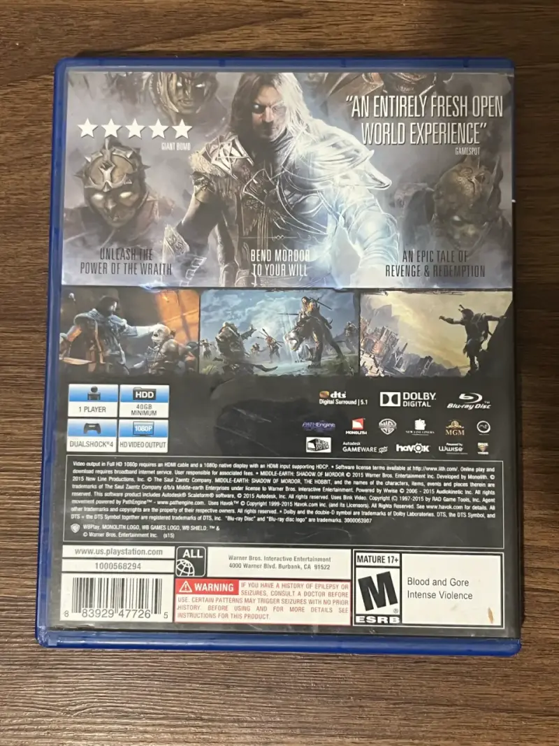 Juego PS4 Middle-Earth: Shadow of Mordor GOTY - 2