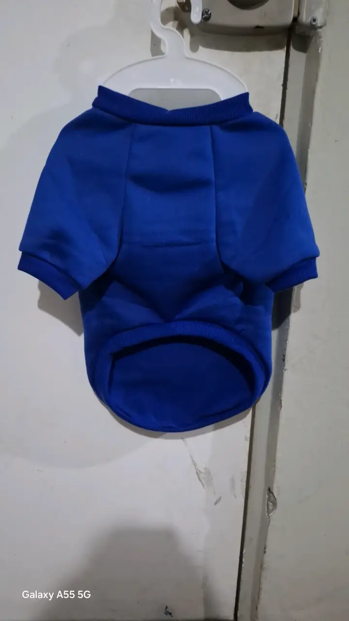 Polera para perro azul con diseño de cachorro - 2