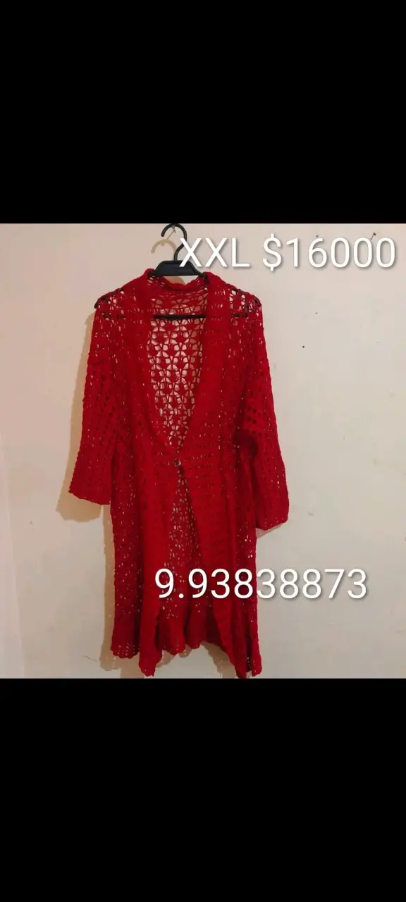 Cartera roja de cuero con correa ajustable - 2