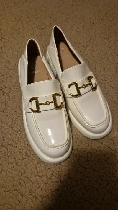 Mocasines blancos (Talla 39) - miniatura 1