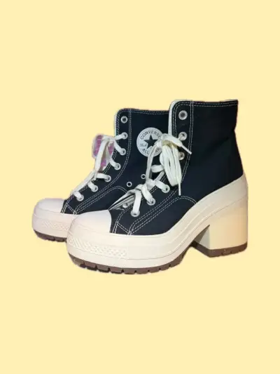 Botines de plataforma negros Converse All Star - miniatura 1