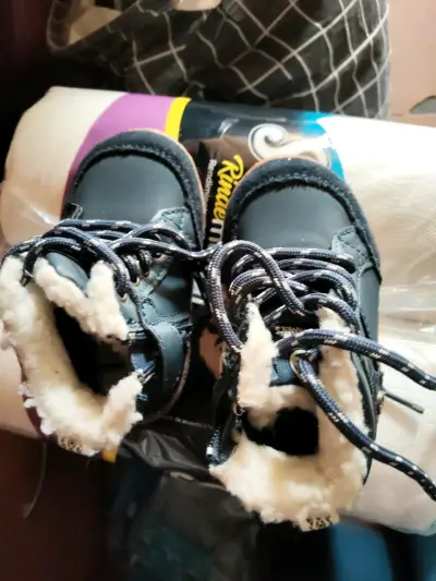 Botines de invierno para niños con forro de lana - miniatura 6