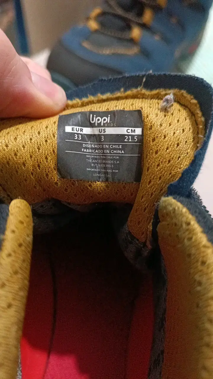 Botas de trekking infantiles Vippi azul y negro - 5