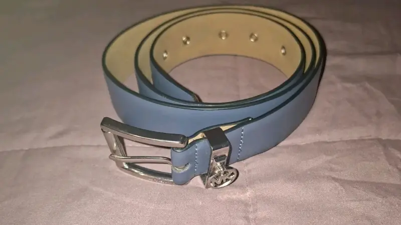 Cinturón de cuero azul Michael Kors - 1