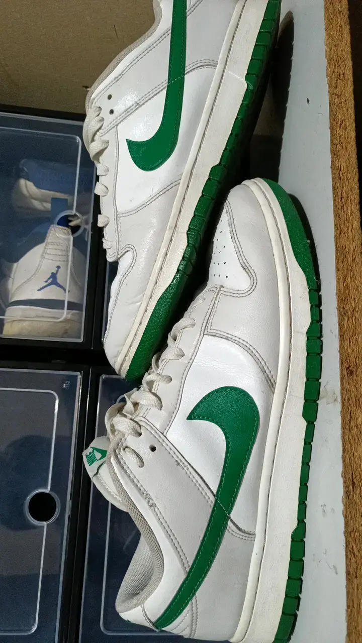 Zapatillas deportivas blancas y verdes Nike Dunk - 3