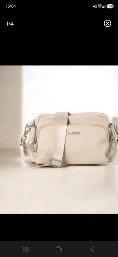 Bolso cruzado beige Bubba con correa ajustable - miniatura 1