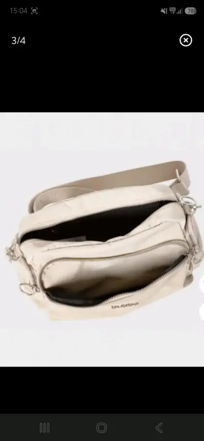 Bolso cruzado beige Bubba con correa ajustable - miniatura 2