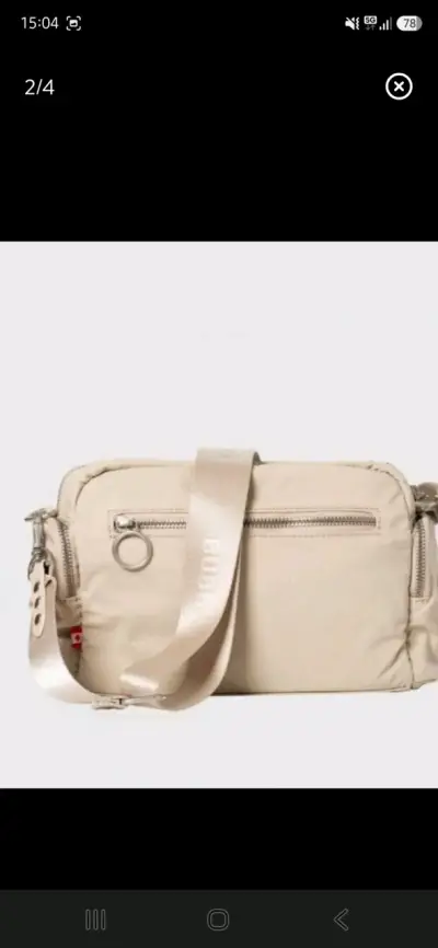 Bolso cruzado beige Bubba con correa ajustable - miniatura 3