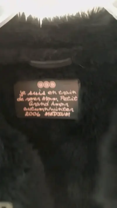 Chaqueta negra de invierno con forro - miniatura 3
