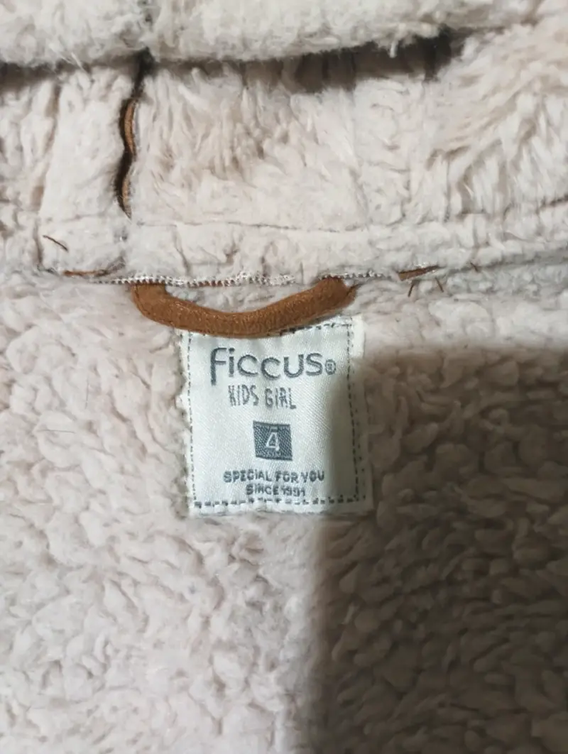 Abrigo de niña con capucha Fleece Ficcus - 2