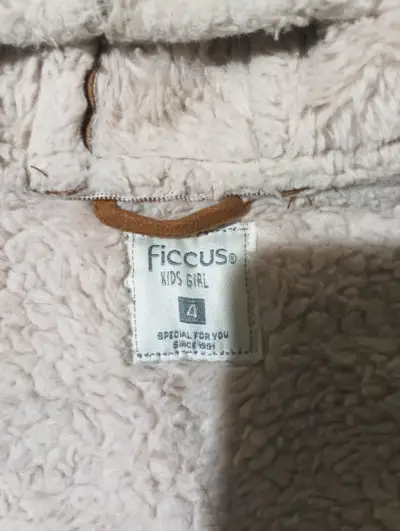 Abrigo de niña con capucha Fleece Ficcus - miniatura 2