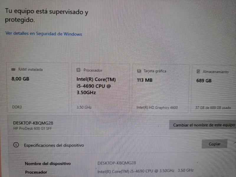 PC de escritorio HP completo - 5