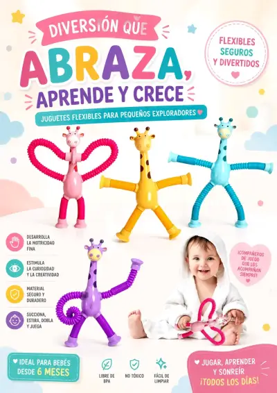 . Pack jirafa +resorte con luz - miniatura 2