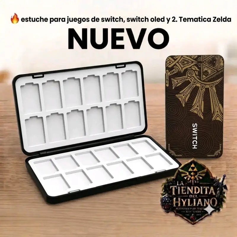 Estuche para juegos de Switch temática Zelda