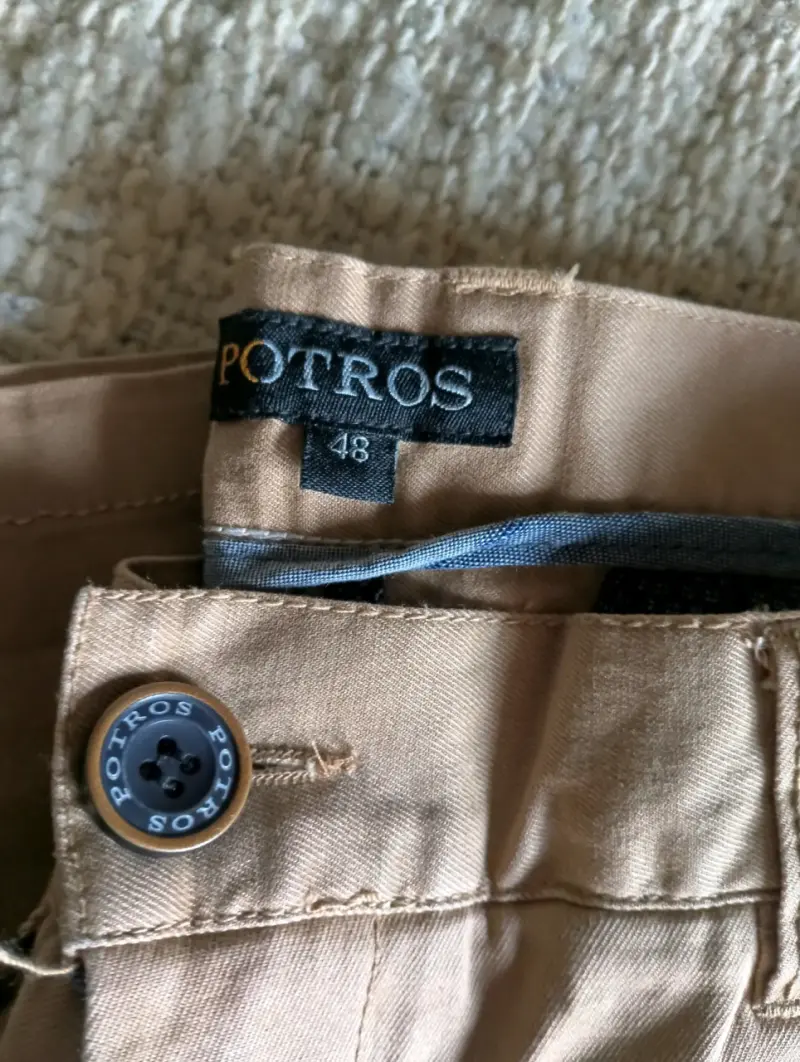 Pantalones beige Potros talla 48 - 1