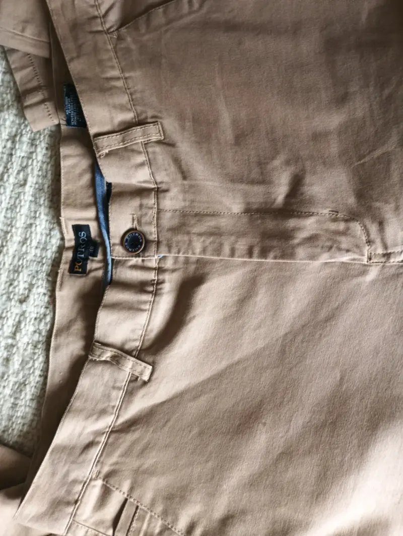 Pantalones beige Potros talla 48 - 4