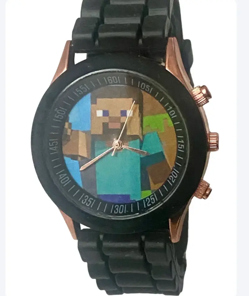 Reloj pulsera diseño de juego Minecraft Steve