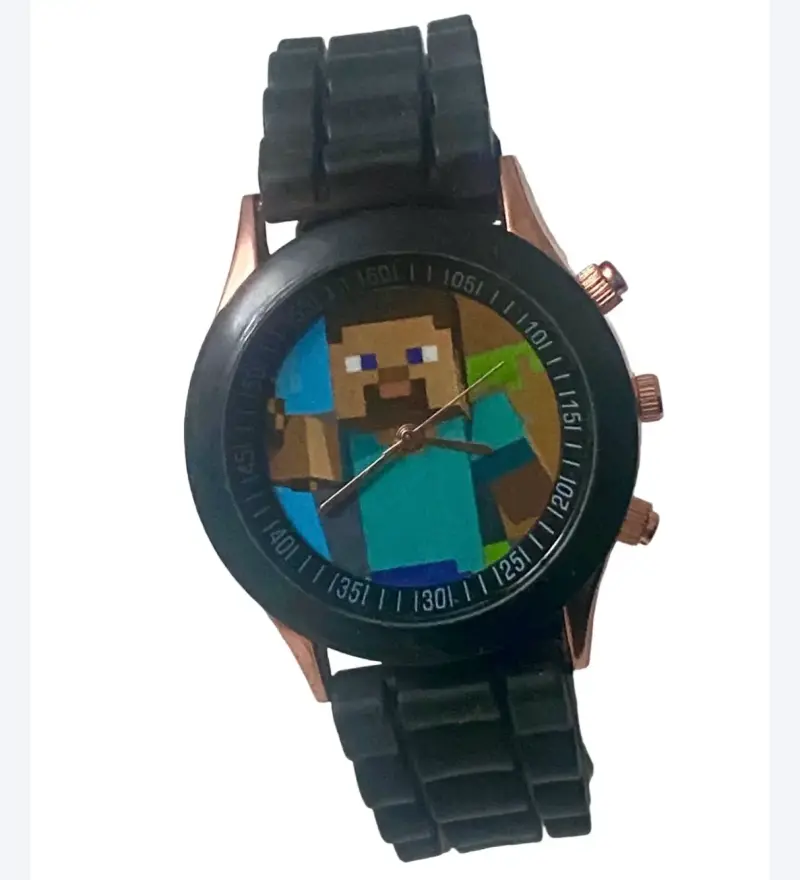 Reloj pulsera diseño de juego Minecraft Steve - 6