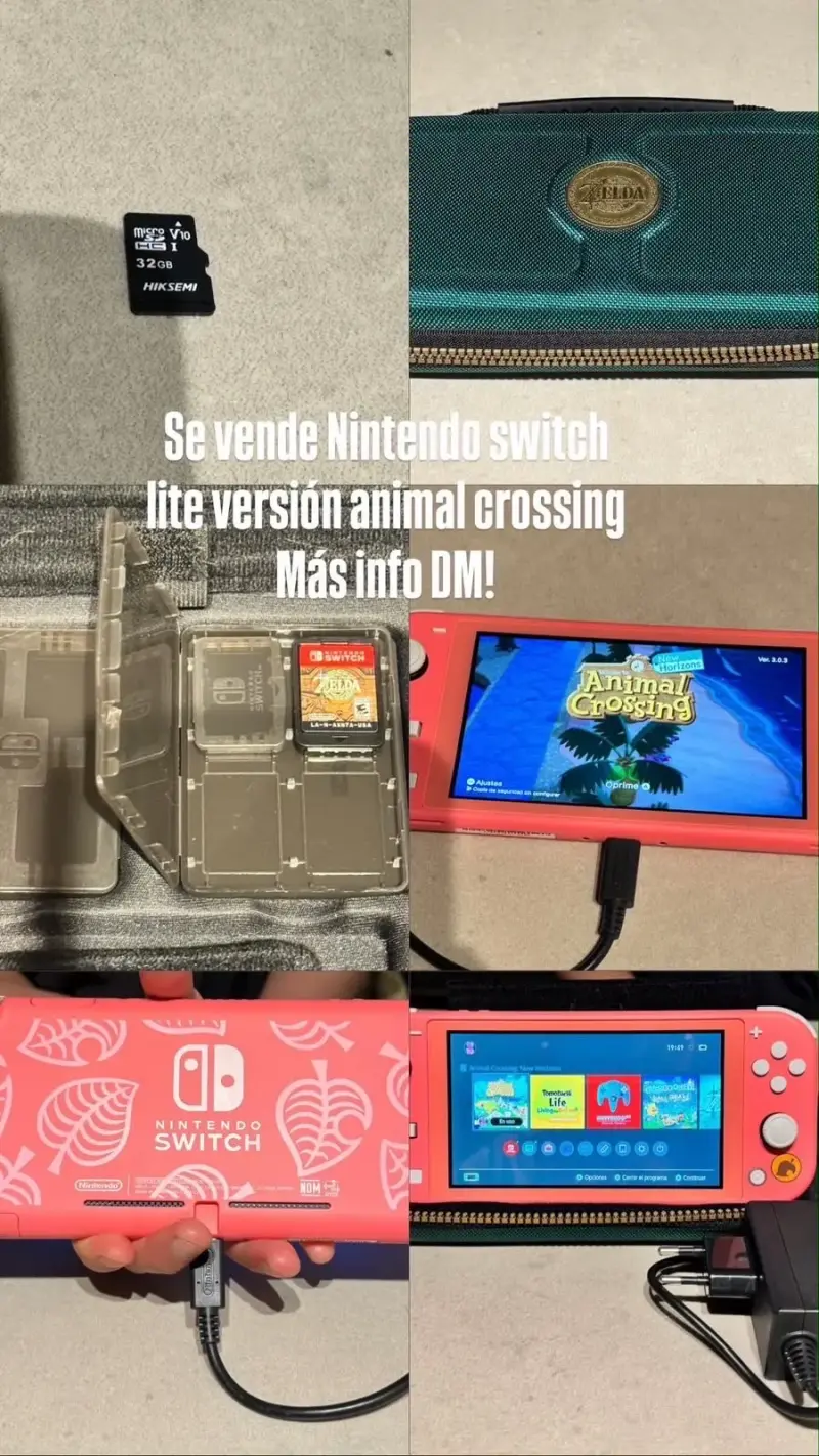 Nintendo Switch Lite edi Animal Crossing con ac