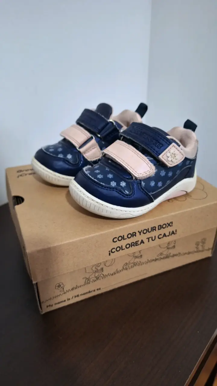 Zapatillas Bubblegummers para niña azul y rosa - 1