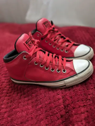 Zapatillas Converse All Star rojas de caña alta - miniatura 1