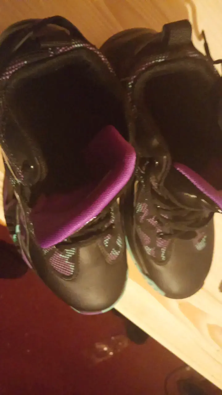 Zapatillas de baloncesto negras y moradas talla 41 - 3