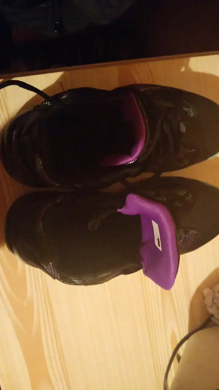 Zapatillas de baloncesto negras y moradas talla 41 - 5