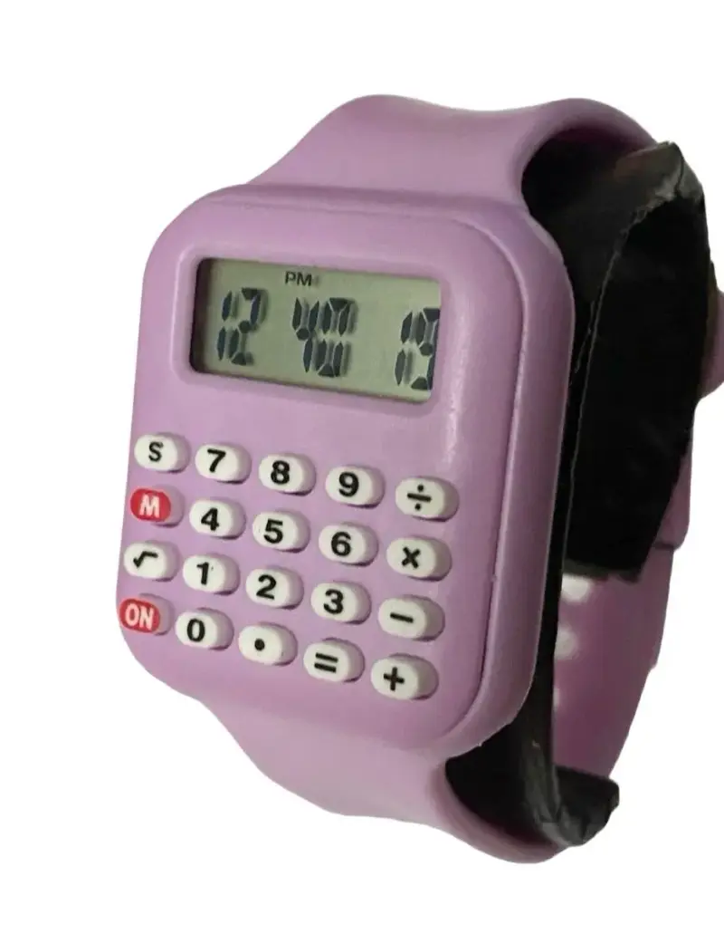 Reloj calculadora digital rosado para niñas. Nuevo - 2
