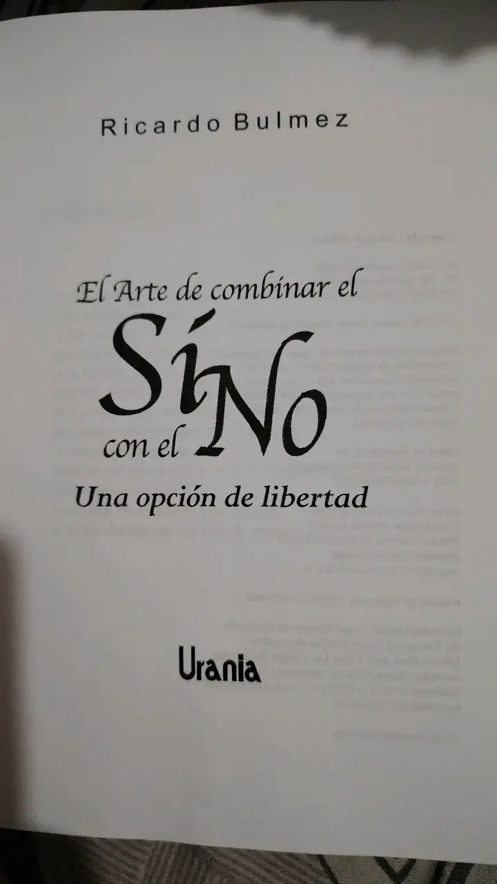 Libro "El Arte de Combinar el Sí con el No" - 3