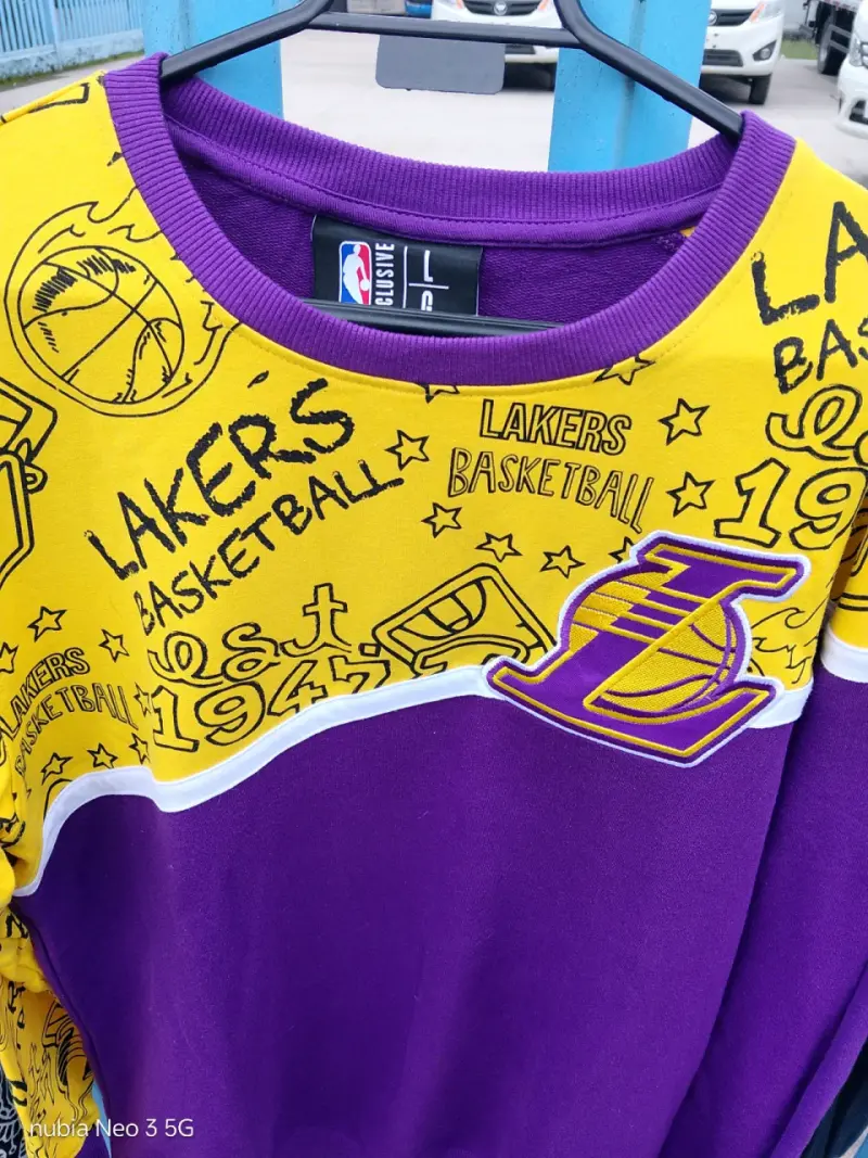 Conjunto deportivo Lakers NBA morado y amarillo - 2